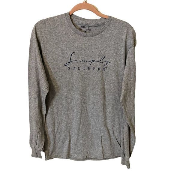 NWT Simply Southern Gray 'See that The Lord is Always Good' Long Sleeve Small - Picture 2 of 3